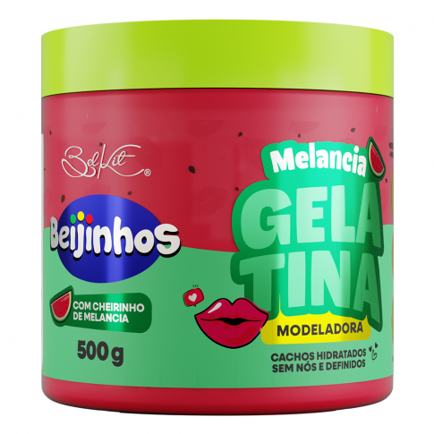 Gelatina Capilar Beijinhos Melancia 500g