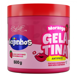 Gelatina Capilar Beijinhos Morango 500g