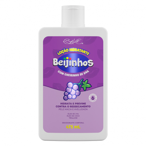 Loção Hidratante Beijinhos Uva (475 ml)