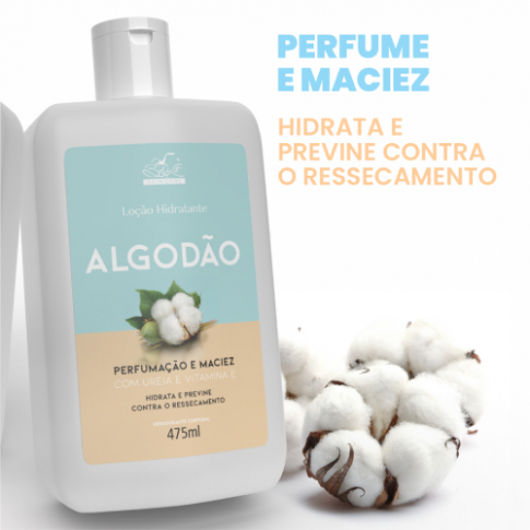 Loção Hidratante Desodorante Algodão (475 ml)