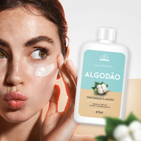 Loção Hidratante Desodorante Algodão (475 ml)