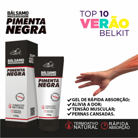 Bálsamo Massageador Pimenta Negra (150 g)