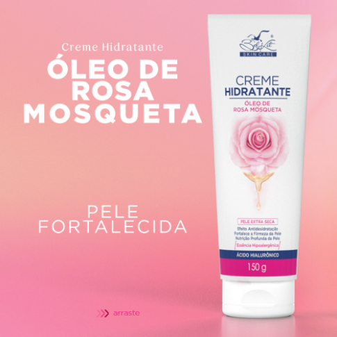 Creme Hidratante com Óleo de Rosa Mosqueta (150 ml)