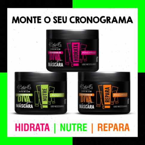 Kit Capilar Cronograma de Diva (5 itens)