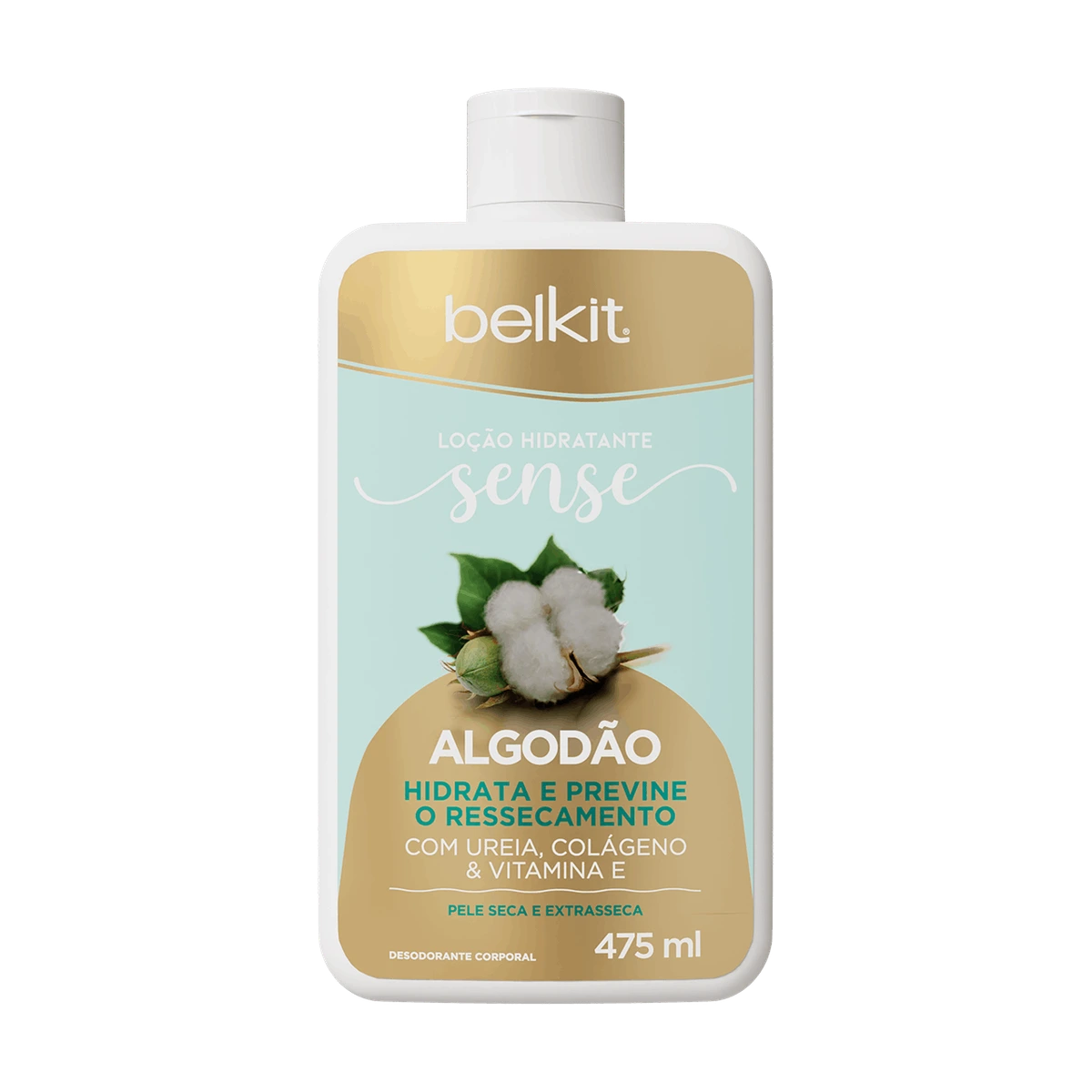 Loção Hidratante Desodorante Algodão 475 ml Belkit