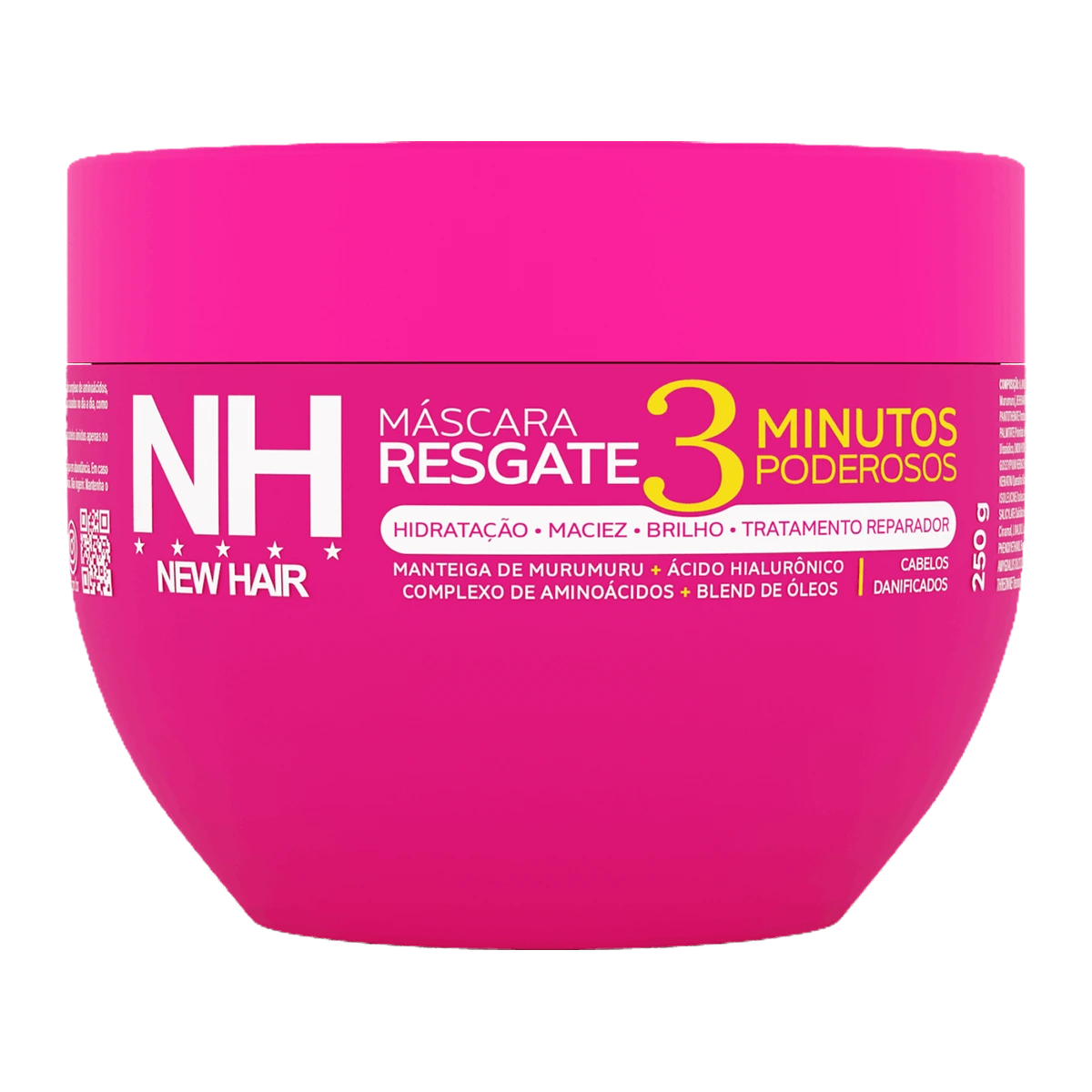 Máscara Resgate 3 Minutos Poderosos 250 g New Hair