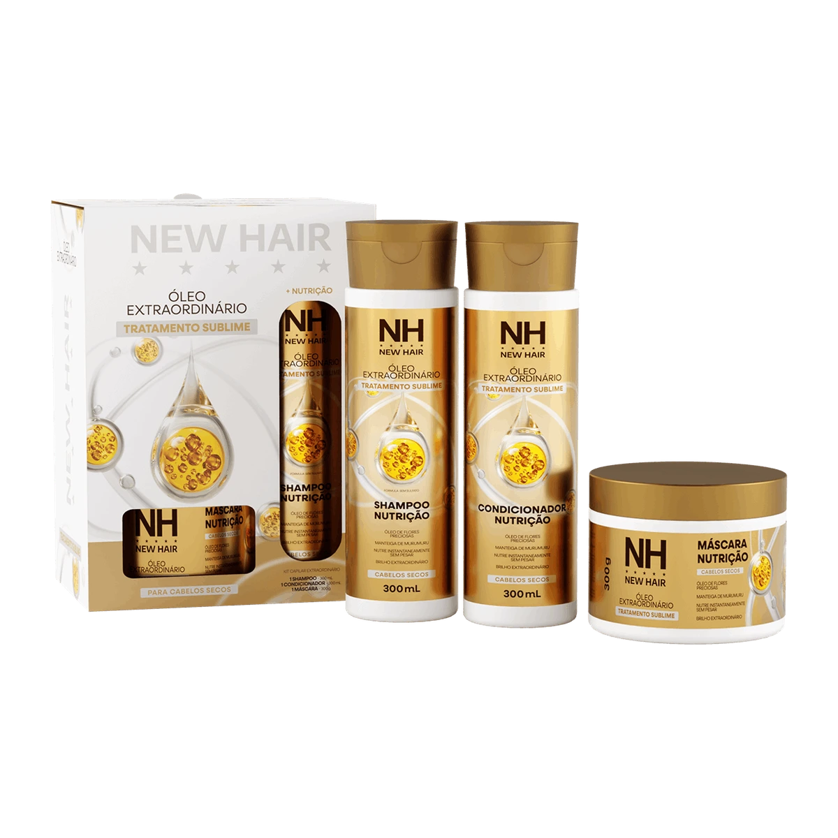 Kit 3 Itens Extraordinário New Hair