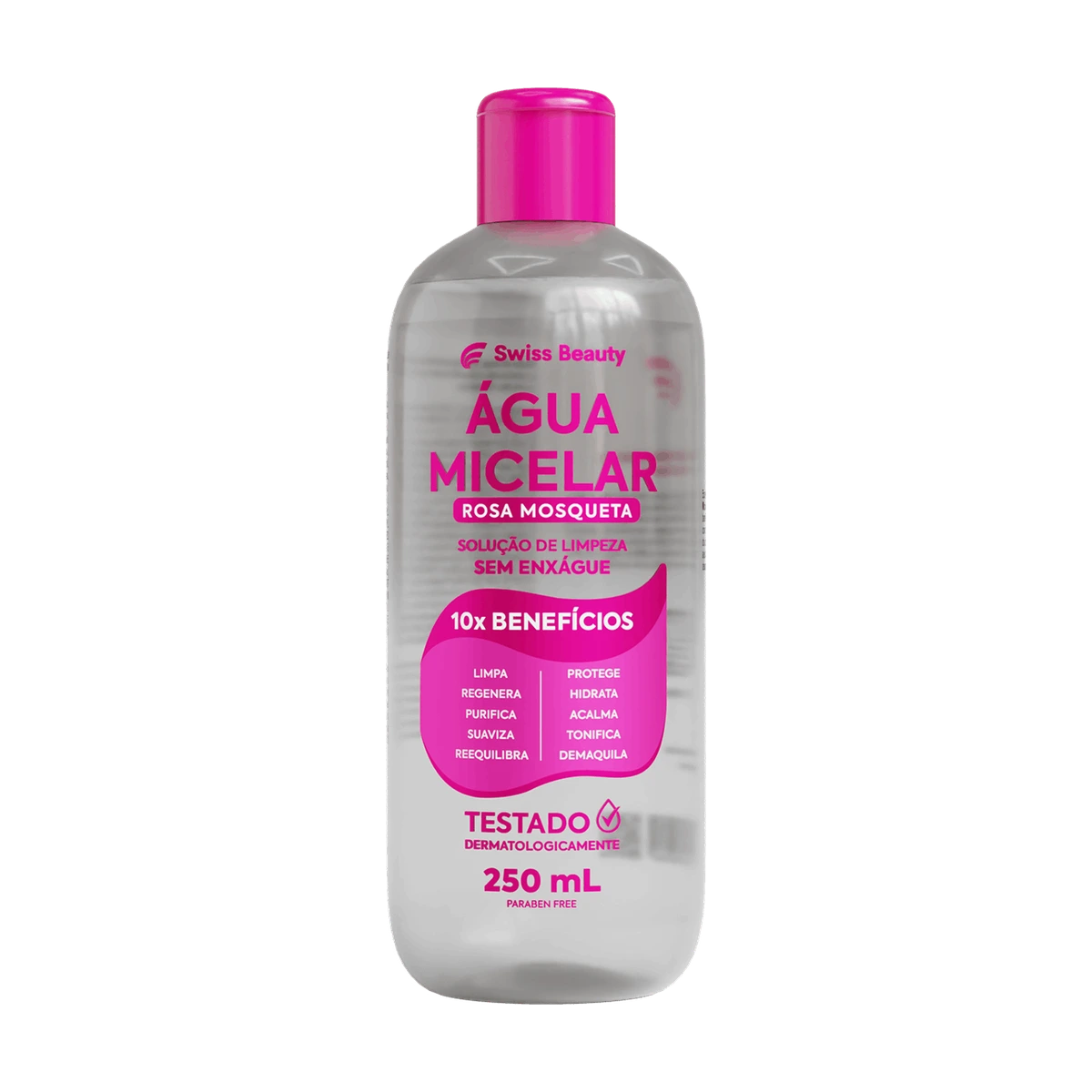 Água Micelar Rosa Mosqueta 250 ml Swiss Beauty