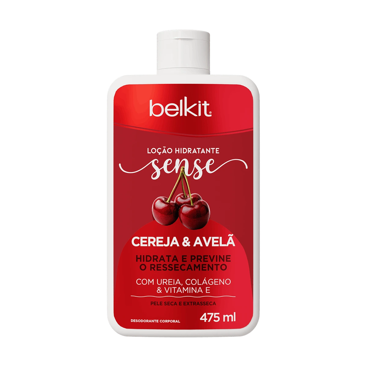 Loção Hidratante Cereja e Avelã 475 ml Belkit