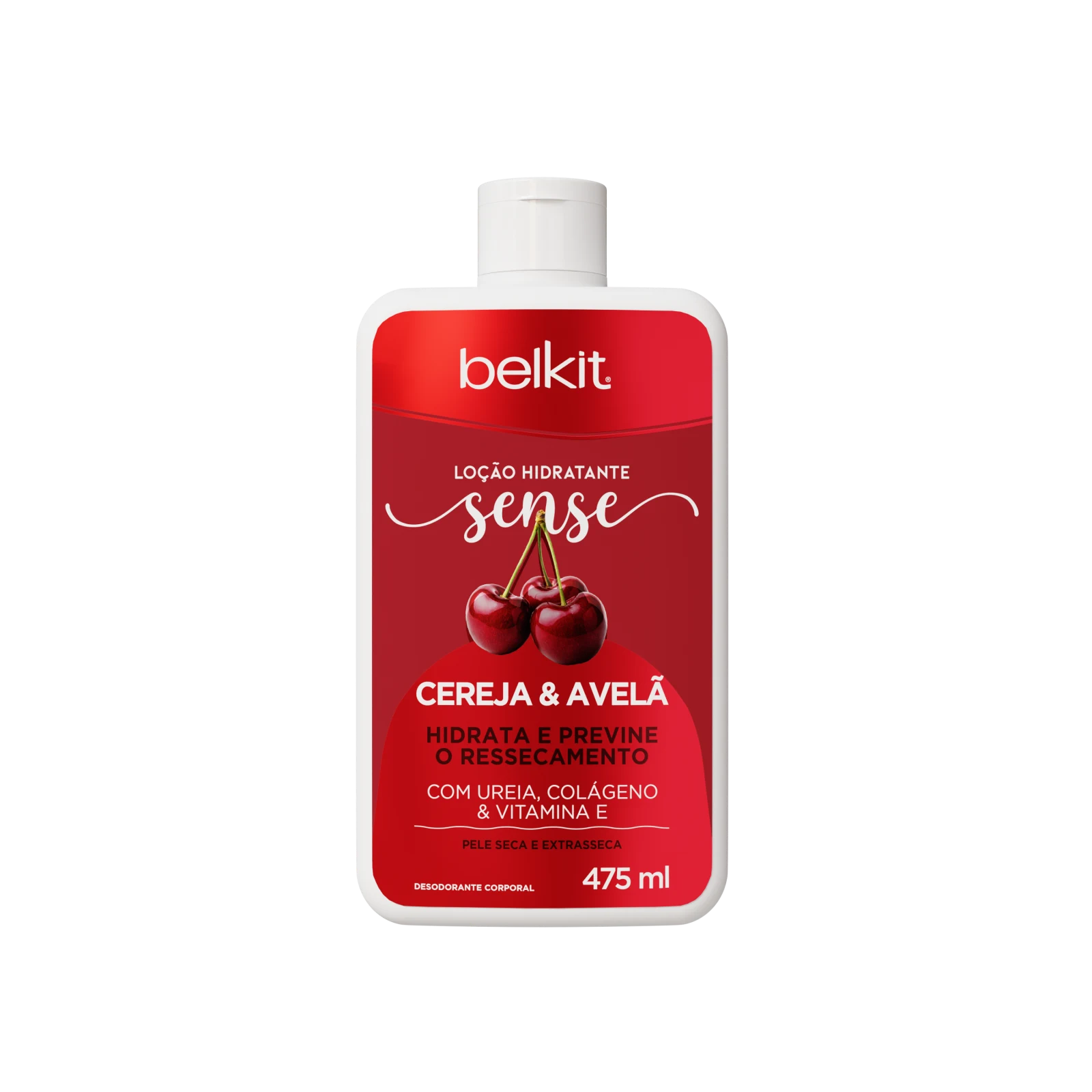 Loção Hidratante Cereja e Avelã 475 ml Belkit